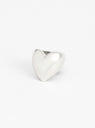 Heart Silver Earcuff At Couverture & The Garbstore By Annika Inez Close up Shot