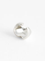 Heart Silver Earcuff At Couverture & The Garbstore By Annika Inez Rear Profile