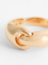 Linked Gold Ring annika inez close up 