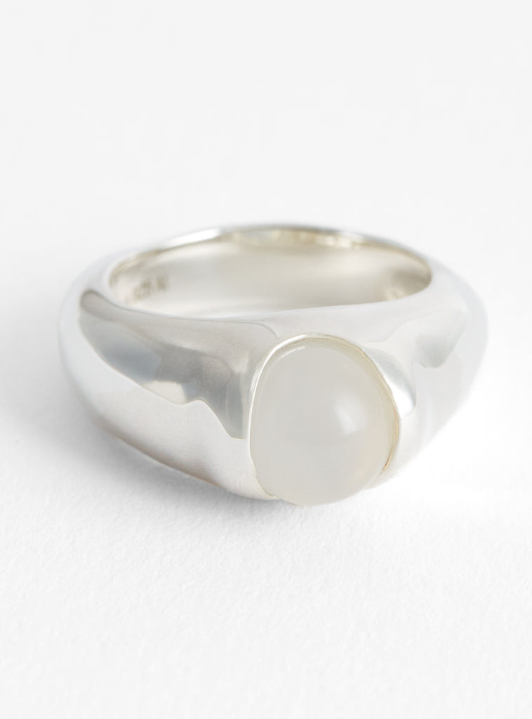 Rolling Stone Frost Quartz Silver Ring At Couverture And The Garbstore Close Up