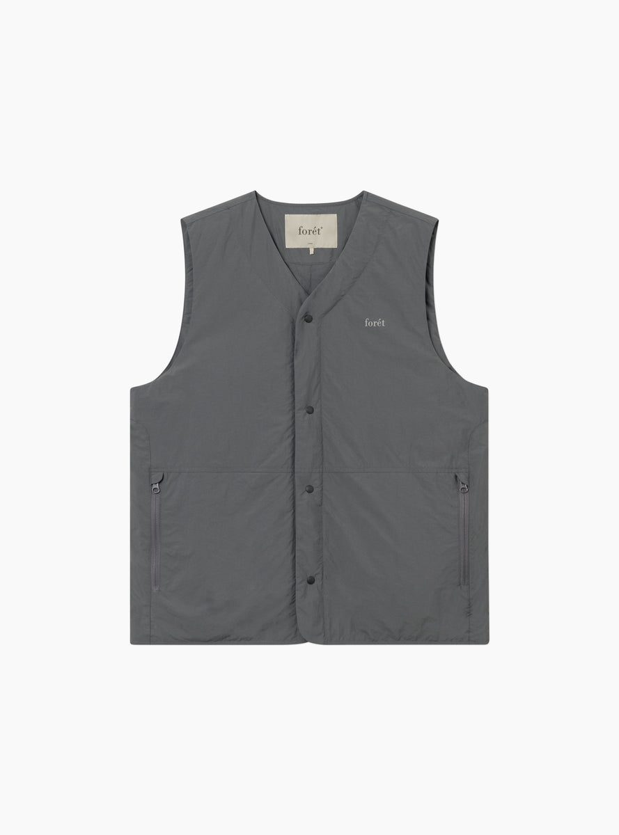 Myst Liner Vest Grey by forét | Couverture & The Garbstore