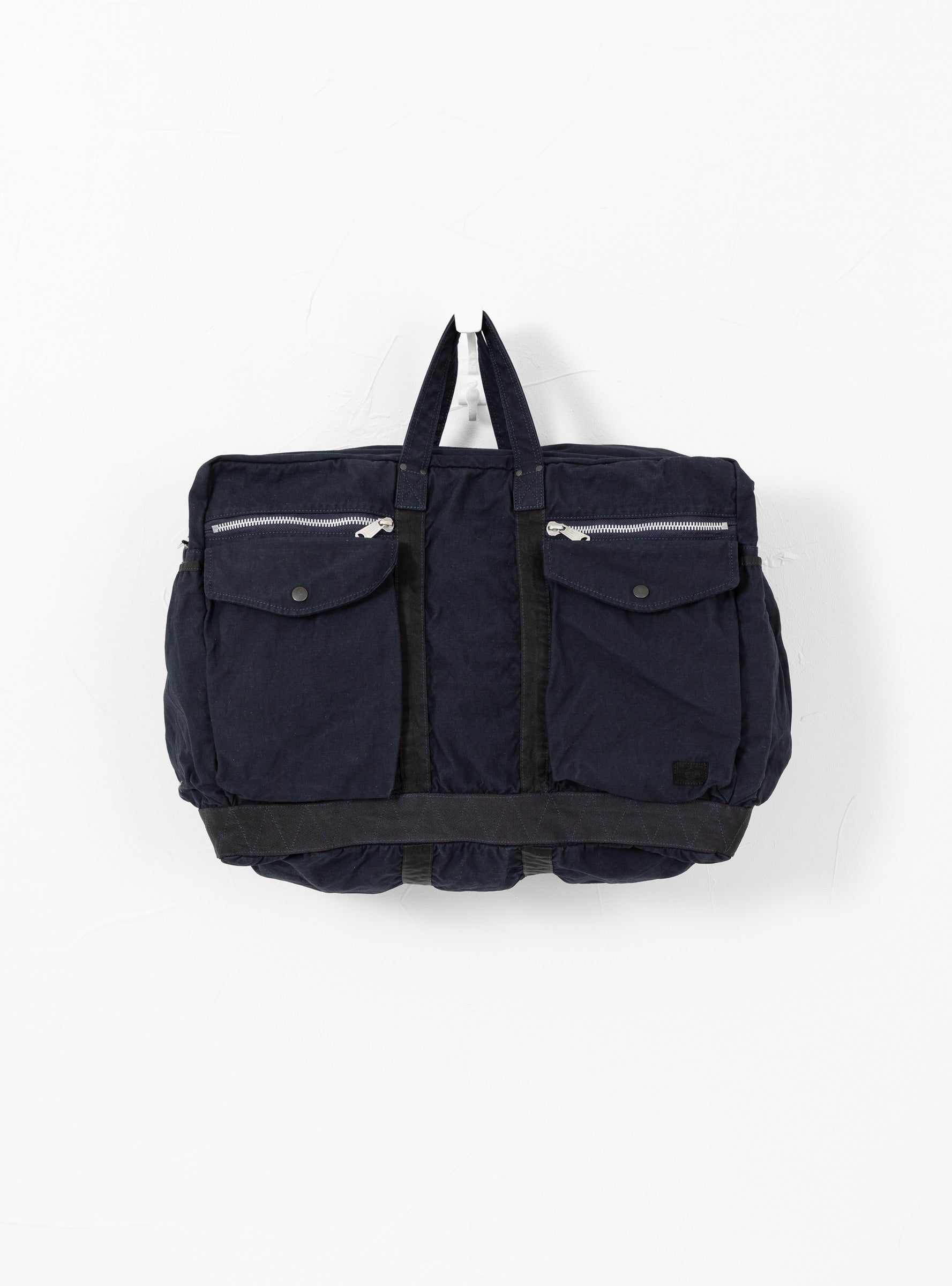 Crag 2Way Boston Bag (L) Navy by Porter Yoshida & Co. | Couverture 