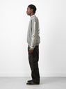 Grandrelle BIG Crew Sweatshirt Charcoal Kapital at Couverture and The Garbstore side profile