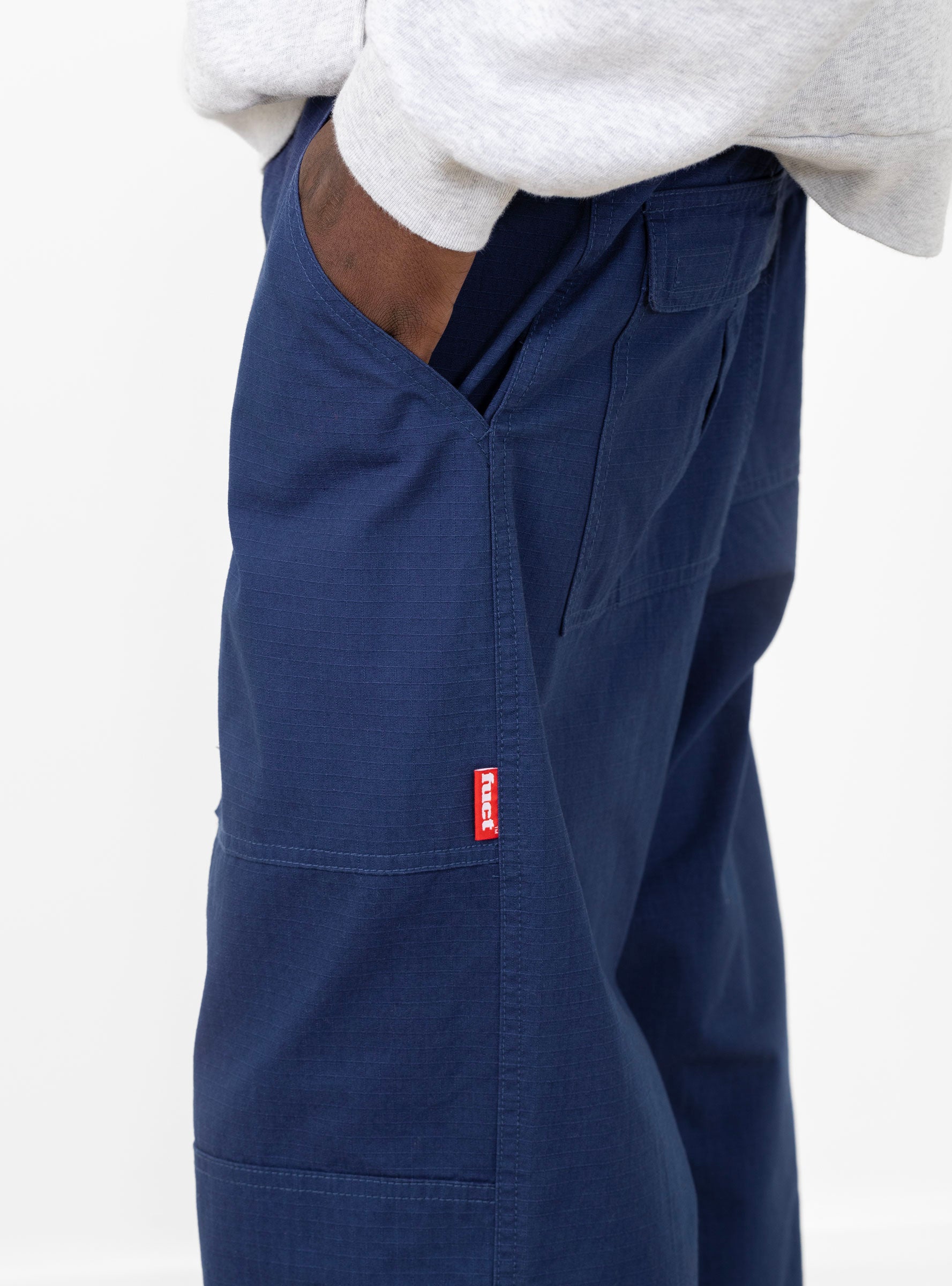 Knee Pad Cargo Pants Patriot Blue by FUCT | Couverture u0026 The Garbstore
