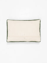 Border Cushion Natural/Green At Couverture Back