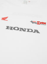 Garbstore & Honda DAX motorbike clothing T-shirt White