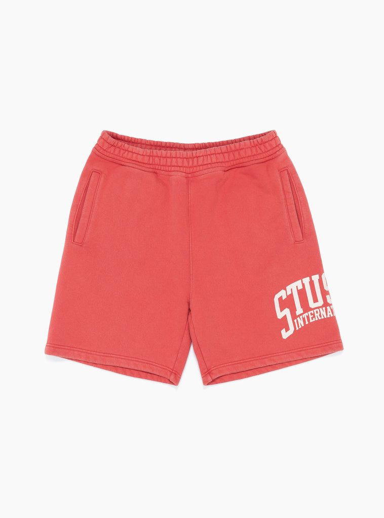 Stussy Stussy Intl Short Washed Red At Couverture & The Garbstore Front Shot