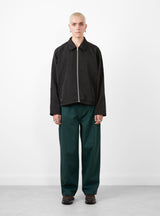 Club Jacket SS Link Black by Stussy at Couverture and The Garbstore on model 