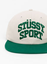 Stussy Stussy Sport Cap Natural At Couverture & The Garbstore Front Shot Close up 1 