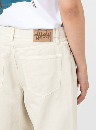 Stussy Big Ol Jean Washed Canvas Vintage Natural At Couverture & The Garbstore Model Shot 3