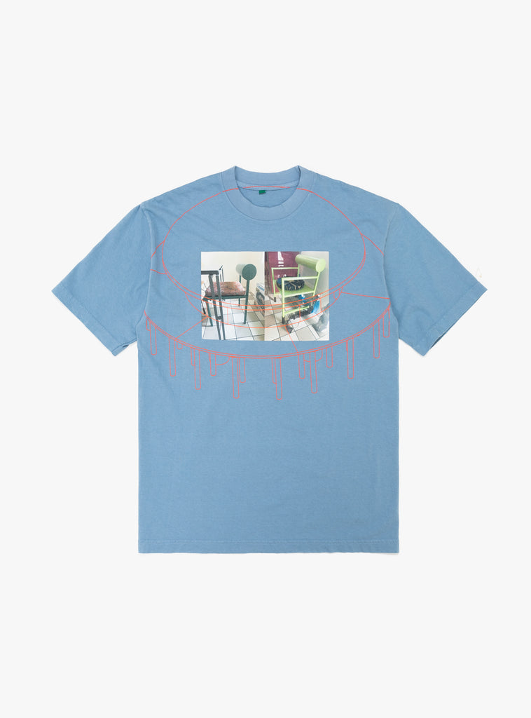 b.Eautiful x x Waka Waka A Space For You T-Shirt Clear Blue at Couverture and The Garbstorefront 