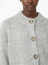 Adyka Cardigan Light Grey by Bellerose at Couverture and The Garbstore close up