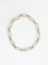 Two Tone Stanza Necklace Laura Lombardi at Couverture & The Garbstore womens necklace