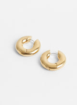 Medium Terra Hoops Gold by Laura Lombardi at Couverture and The Garbstore