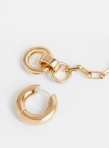 Pezza Earrings Gold by Laura Lombardi at Couverture and The Garbstore removable 