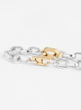 Centa Bracelet Silver/Gold by Laura Lombardi at Couverture and The Garbstore chain