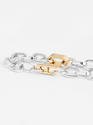 Centa Bracelet Silver/Gold by Laura Lombardi at Couverture and The Garbstore chain