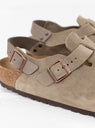 Tokio Suede Sandal Taupe by Birkenstock at Couverture and The Garbstore close up