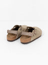 Tokio Suede Sandal Taupe by Birkenstock at Couverture and The Garbstore rear shot