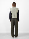 Alky Knit Vest Grey by Soeur at Couverture and The Garbstore rear profile