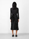 Velvet Lace Skirt Black by TOGA PULLA at Couverture and The Garbstore rear profile