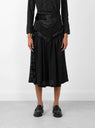 Velvet Lace Skirt Black by TOGA PULLA at Couverture and The Garbstore 