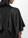 Cotton Jersey T-Shirt Black by TOGA PULLA at Couverture and The Garbstore sleeve detail