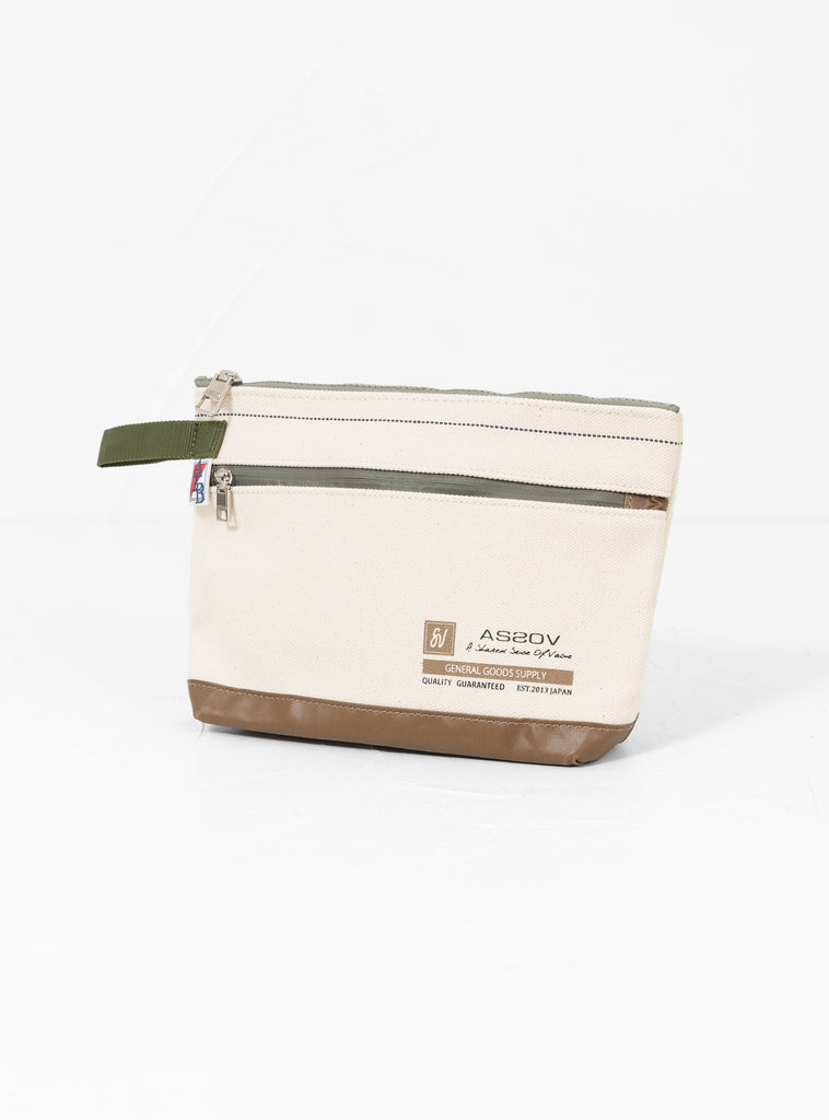 Alberton Duck Canvas Pouch Khaki AS2OV Couverture and The Garbstore 