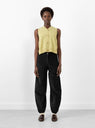 Digi Corduroy Pant Black by Henrik Vibskov at Couverture and The Garbstore close up 