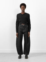 Shade Denim Pant Black by Henrik Vibskov at Couverture and The Garbstore front profile