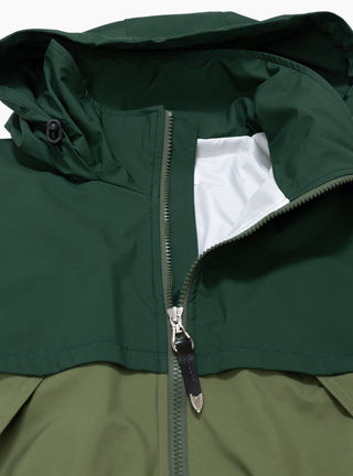 Ripstop Blouson Green by TOGA VIRILIS at Couverture and The Garbstore zip embellishment 