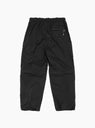 Ripstop Pants Black by TOGA VIRILIS at Couverture and The Garbstore back profile