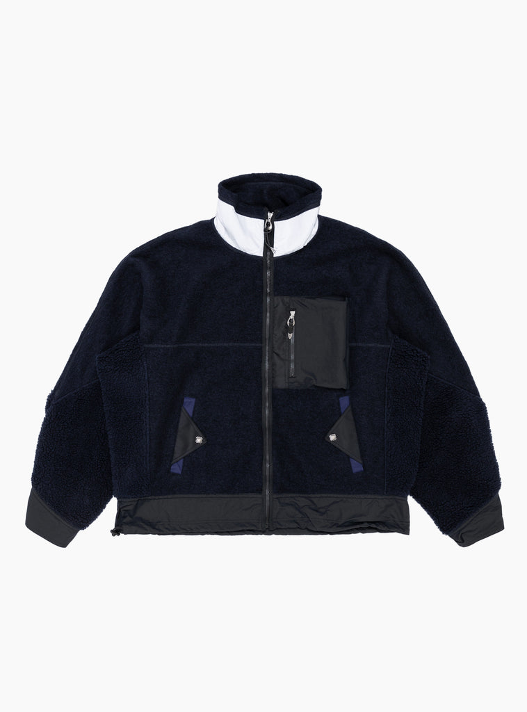 Wool Jersey Blouson Navy by TOGA VIRILIS at Couverture and The Garbstore