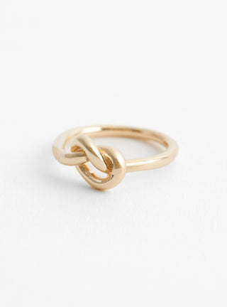 Small Knot Ring Gold Plated by Helena Rohner at Couverture and The Garbstore