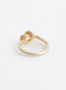 Small Knot Ring Gold Plated by Helena Rohner at Couverture and The Garbstore reverse 