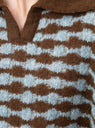 Rae Sweater Alpaca Blend Blue by Rejina Pyo at Couverture and The Garbstore close up