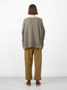 Chunky V-Neck Umber by 7115 by Szeki at Couverture and The Garbstore rear shot