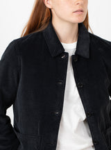 Ronnie Jacket Black by YMC at Couverture and The Garbstore close up 