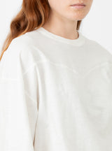 Triple Western T-Shirt White by YMC at Couverture and The Garbstore close up