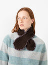 Slot Scarf Brown by YMC at Couverture and The Garbstore 