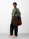 Tote Bag Navy by YMC at Couverture and The Garbstore side profile