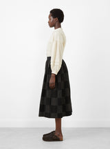 Vita Skirt Patchwork by Sideline at Couverture and The Garbstore side profile