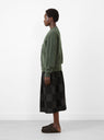 Nico Cardigan Olive by Sideline at Couverture and The Garbstore side profile