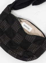 Merry Bag Black Patchwork by Sideline at Couverture and The Garbstore close up