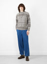 Boucle Crew Dust & Ecru by TDR at Couverture and The Garbstore on model