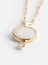 Opal Necklace by Pascale Monvoisin at Couverture and The Garbstore close up