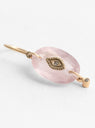 Souad Earring Pink Quartz by Pascale Monvoisin at Couverture and The Garbstore women's jewellery