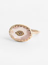 Souad Ring Pink Quartz by Pascale Monvoisin at Couverture and The Garbstore 