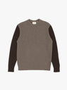 Relax Rib Knit Jumper Stone & Cold Brown by foret at Couverture and The Garbstore