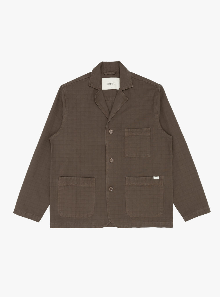 Valley Unconstructed Blazer Cold Brown by foret at Couverture and The Garbstore